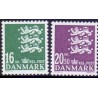 2008. Suppleringsværdier, AFA nr. 1531-32, postfrisk   Stemplet FDC