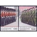 2008. Den Kongelige Livgarde, AFA nr. 1533-34, postfrisk  Stemplet FDC