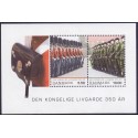 2008. Den Kongelige Livgarde, AFA nr. 1535, i postfrisk miniark  Stemplet FDC