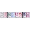2008. Store danskere, AFA nr. 1550-53, postfrisk   Stemplet FDC