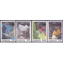 2009. Zoologisk Have, AFA nr. 1578-81, postfrisk   Stemplet FDC