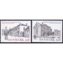 2009. Metropolitanskolen 800 år, AFA nr. 1592-93, postfrisk  Stemplet FDC