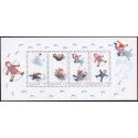 2009. Leg i sneen, AFA nr. 1599, i postfrisk miniark  Stemplet FDC
