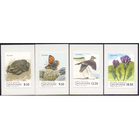 2010. Danmarks natur. AFA nr. 1600E-03E, postfrisk   Stemplet FDC
