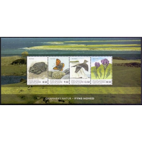 2010. Danmarks natur. AFA nr. 1604, i postfrisk miniark  Stemplet FDC
