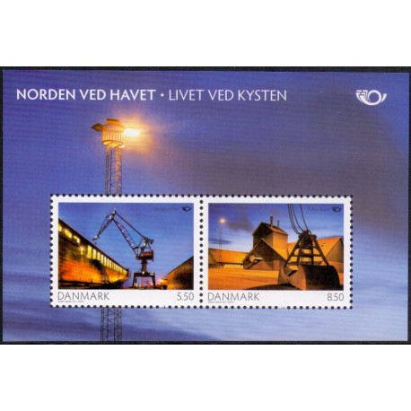 2010. Norden ved havet. AFA nr. 1618, i postfrisk miniark  Stemplet FDC