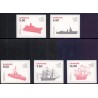 2010. Den danske flåde 500år. AFA nr. 1620E-24E,  postfrisk  Stemplet FDC