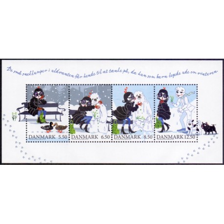 2010. Vintereventyr. AFA nr. 1640, i postfrisk miniark  Stemplet FDC