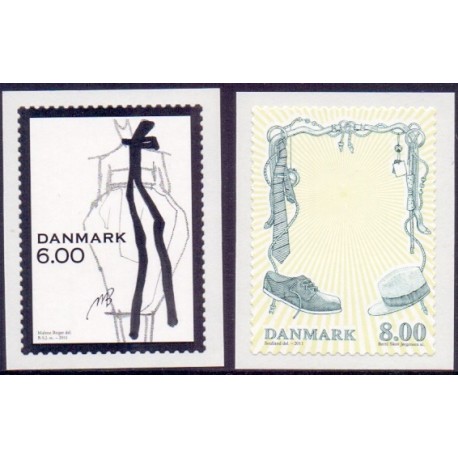 2011. Mode. AFA nr. 1671-72,  postfrisk   Stemplet FDC
