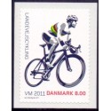 2011. VM i landevejscykling. AFA nr. 1674,  postfrisk   Stemplet FDC