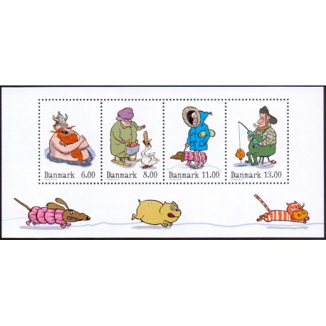 2011. Vintereventyr. AFA nr. 1686A, i postfrisk miniark Stemplet FDC