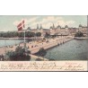 København. Dronning Louises bro, brugt med julemærke 1904