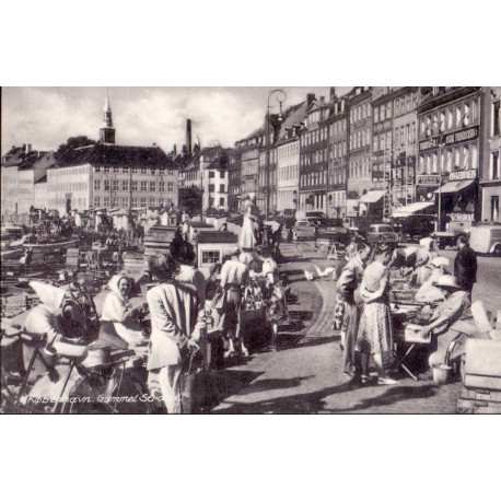 1000. København. Gammel Strand, med fiskekoner, brugt