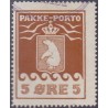 Grønland/Greenland 1915 5 Øre. Brun. AFA nr.6 postfrisk stemplet