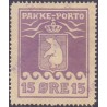 Grønland/Greenland 1915. 15 Øre. Violet. AFA nr.8. postfrisk stemplet