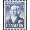 1973. Kgl. Veterinærskole. AFA nr. 544 postfrisk   stemplet FDC