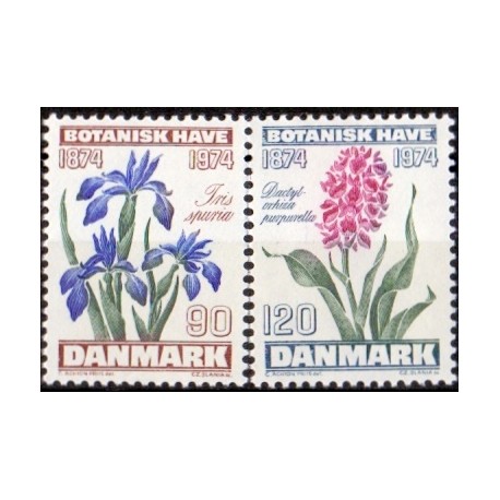 1974. Botanisk Have. AFA nr. 577-78 postfrisk   stemplet FDC