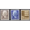 1975. Suppleringsværdier. AFA nr. 585-87 postfrisk   stemplet FDC
