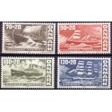 1976. Skibe.  AFA nr. 607-10 postfrisk  stemplet FDC
