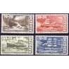 1976. Skibe.  AFA nr. 607-10 postfrisk  stemplet FDC