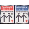 1976. Dansk Røde Kors. AFA nr. 611-12 postfrisk  stemplet FDC