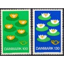 1977. Nordisk Råd. blank gummi. AFA nr. 631-32 postfrisk  stemplet FDC