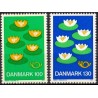 1977. Nordisk Råd. blank gummi. AFA nr. 631-32 postfrisk  stemplet FDC