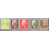 1977. Farveændringer og  suppleringsværdier. AFA nr. 644-48 postfrisk  stemplet FDC