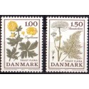 1977. Truet Flora. AFA nr. 649-50 postfrisk  stemplet FDC