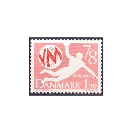 1978. VM i Håndboldt. AFA nr. 651 postfrisk  stemplet FDC