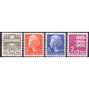1978. Farveændringer og  suppleringsværdier. AFA nr. 652-55 postfrisk  stemplet FDC