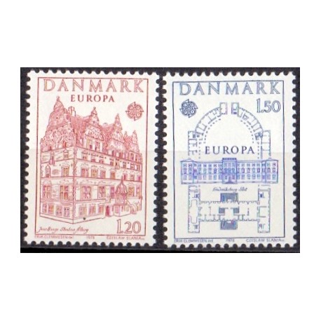 1978. Europamærke / CEPT. AFA nr. 658-59 postfrisk  stemplet FDC