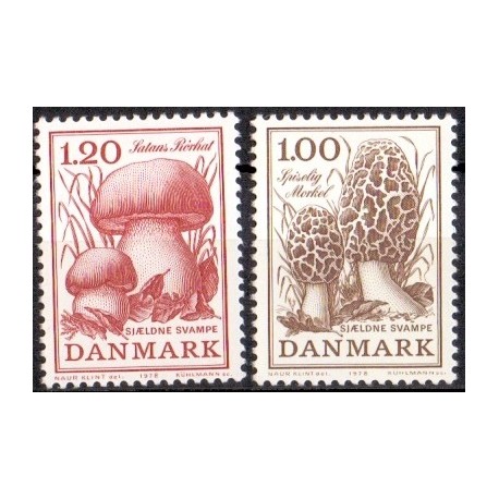 1978. Svampe. AFA nr. 669-70 postfrisk   stemplet FDC
