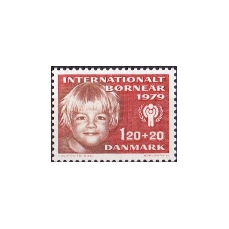 1979. International børneår. AFA nr. 671 postfrisk   stemplet FDC