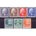 1979. Farveændringer og  suppleringsværdier. AFA nr. 675-81 postfrisk  stemplet FDC