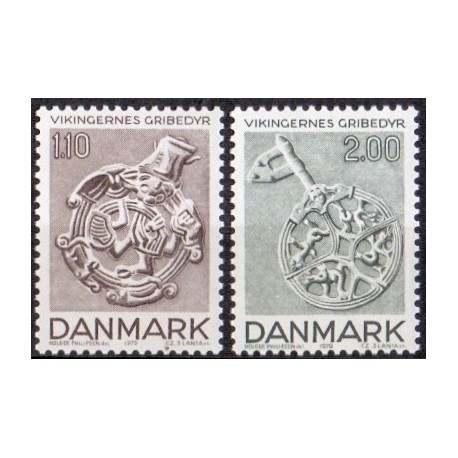 1979. Vikingetiden. AFA nr. 684-85 postfrisk    stemplet FDC
