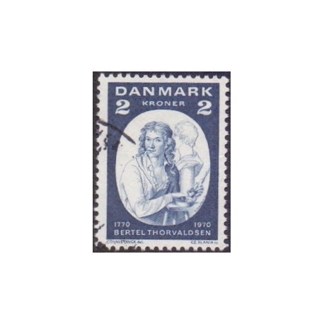 1970. Thorvaldsen fødsel. AFA nr. 508 postfrisk stemplet FDC