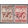 1971. Flygtning 71. AFA nr. 510-11 postfrisk     stemplet FDC