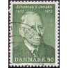 1973. Johannes V. Jensen. AFA nr. 542 postfrisk  stemplet FDC