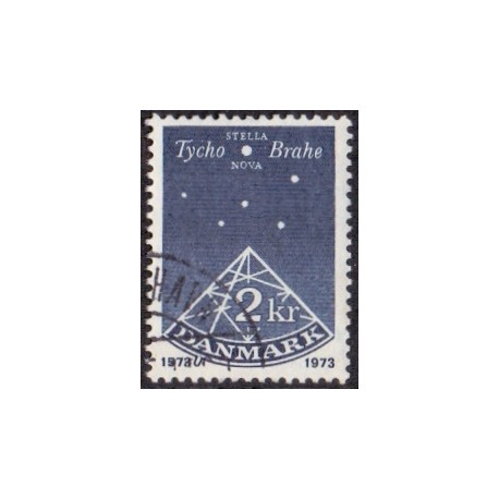 1973. Tycho Brahes bog. AFA nr. 551 postfrisk  stemplet FDC