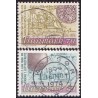 1974. Det danske postvæsen jubi.. AFA nr. 580-81 postfrisk    stemplet FDC