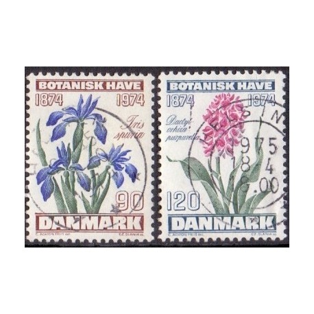 1974. Botanisk Have. AFA nr. 577-78 postfrisk   stemplet FDC