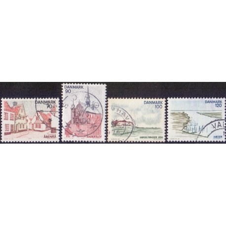 1975. Landelsserie Sønderjylland. AFA nr. 597-600 postfrisk   stemplet FDC