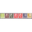1976. Farveændringer og  suppleringsværdier. AFA nr. 617-22 + 620A postfrisk  stemplet FDC