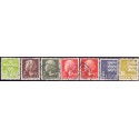 1976. Farveændringer og  suppleringsværdier. AFA nr. 617-22 + 620A postfrisk  stemplet FDC