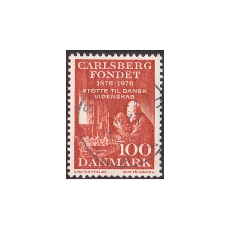 1976. Carlsbergfonden. AFA nr. 626 postfrisk stemplet FDC