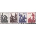 1976. Dansk glasproduktion. AFA nr. 627-30 postfrisk  stemplet FDC