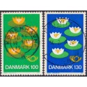 1977. Nordisk Råd. blank gummi. AFA nr. 631-32 postfrisk  stemplet FDC