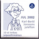 Sverige 2002. Julefrimærker. AFA 2255-58,  postfrisk hæfte stemplet  hæfte FDC parstykkke