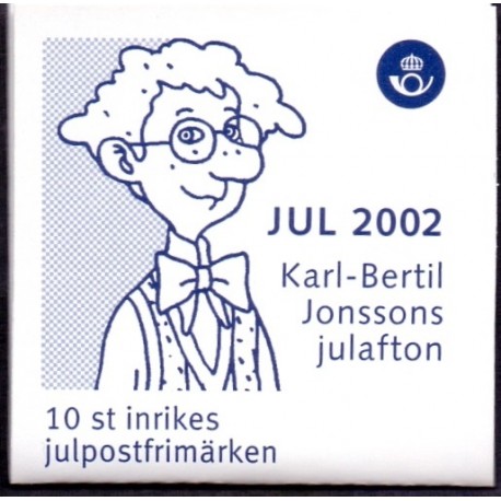 Sverige 2002. Julefrimærker. AFA 2255-58,  postfrisk hæfte stemplet  hæfte FDC parstykkke